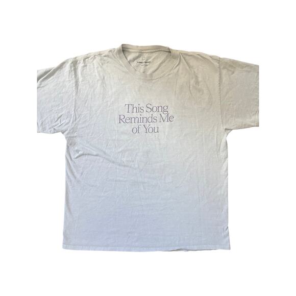 Lonely Ghost “This Song Reminds Me of You” Graphic Tee XL – 50 Ways to Say - Picture 1 of 4